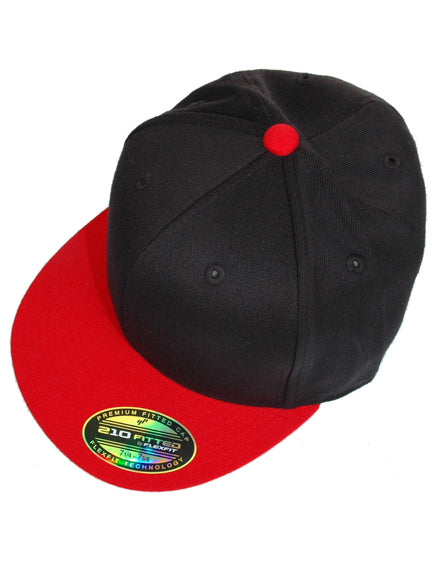 Flexfit 210 6210T – Schwarz-Rot