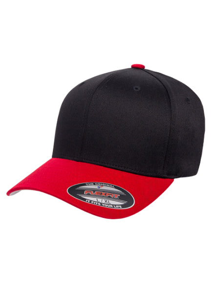 Flexfit Contrast 6277T – Schwarz-Rot