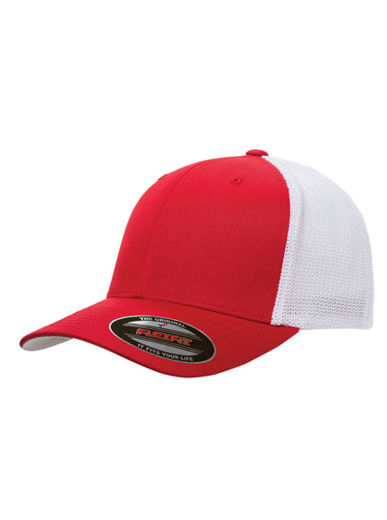 Flexfit Mesh 6511T – Rot-Weiß