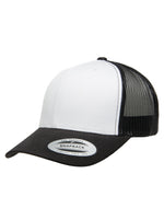 Yupoong Retro 6606CF – Weiß-Schwarz