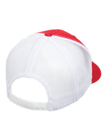 Yupoong Retro 5 Panel 6506T – Rot-Weiß