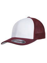 Flexfit Mesh 6511CF – Weiß-Maroon