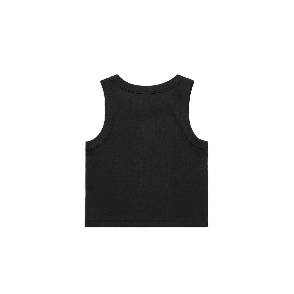 AS Colour Wo's Organic Rib Crop Tank 4064G – Black - Back