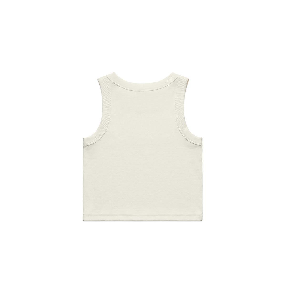 AS Colour Wo's Organic Rib Crop Tank 4064G – Ecru - Back