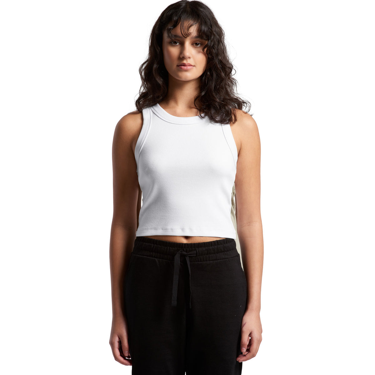 AS Colour Wo's Organic Rib Crop Tank 4064G – Front
