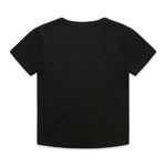 AS Colour Wo's Organic Rib Baby Tee 4074 – Black - Back