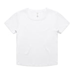 AS Colour Wo's Organic Rib Baby Tee 4074 – White