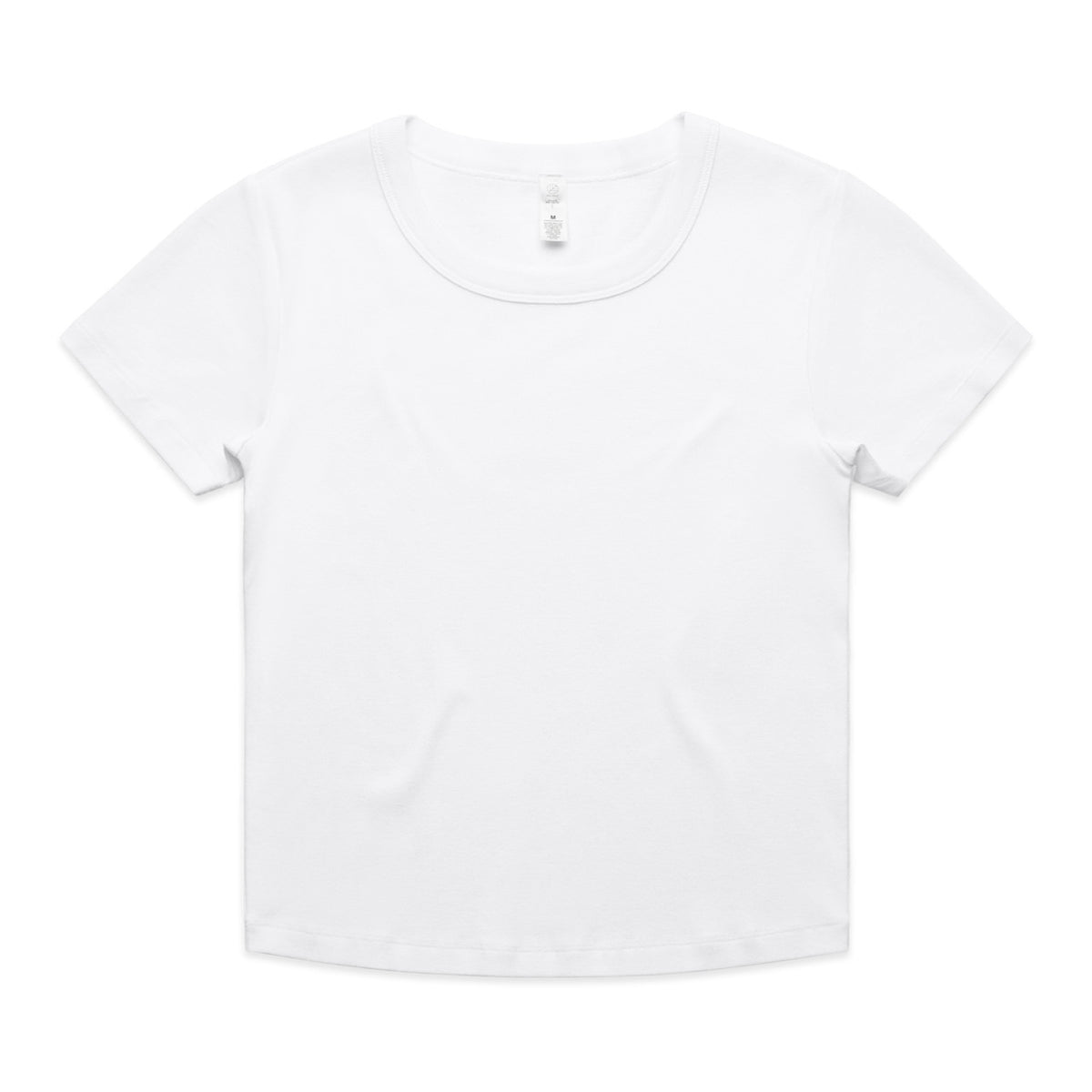 AS Colour Wo's Organic Rib Baby Tee 4074 – White