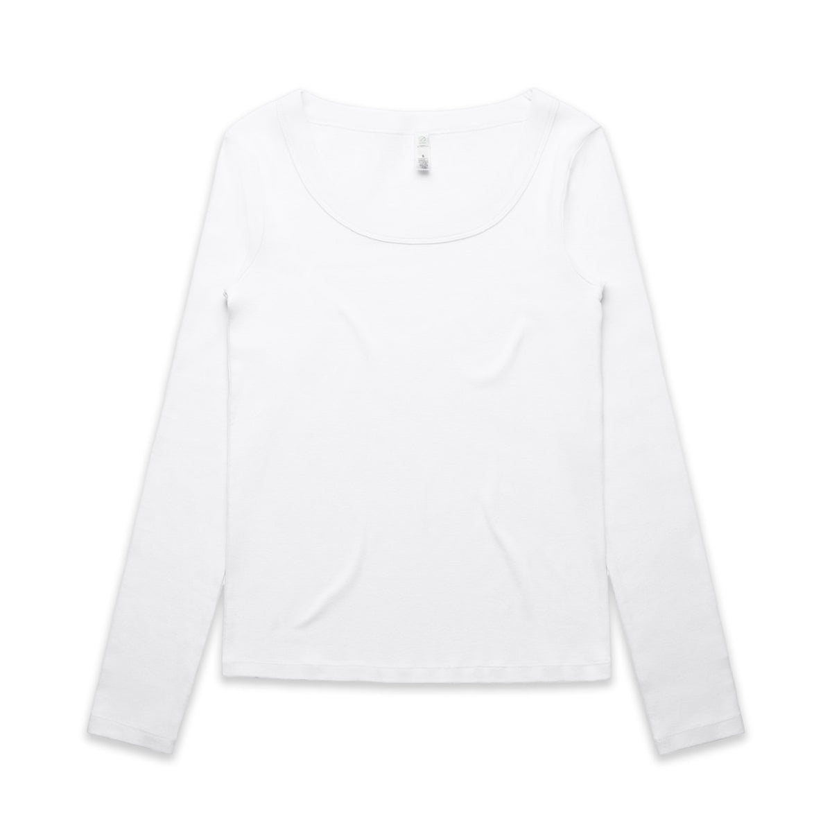 AS Colour Wo's Organic Baby Rib L/S Tee 4075 – White