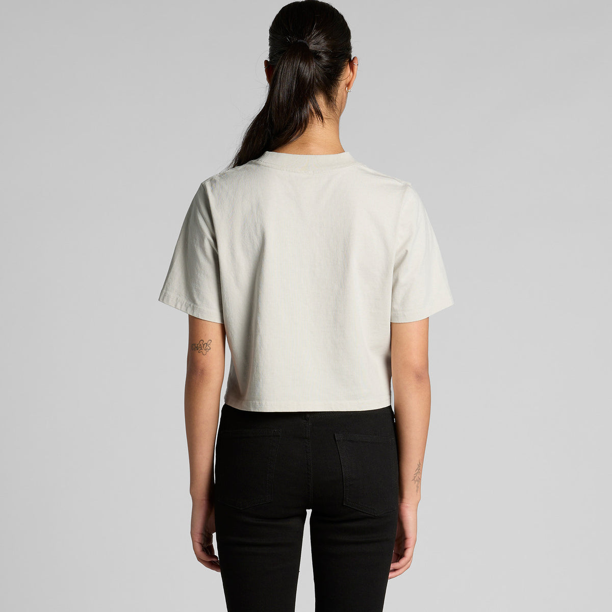 AS Colour Wo's Heavy Faded Crop Tee 4089 – Back