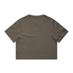AS Colour Wo's Heavy Faded Crop Tee 4089 – Faded Brown - Back
