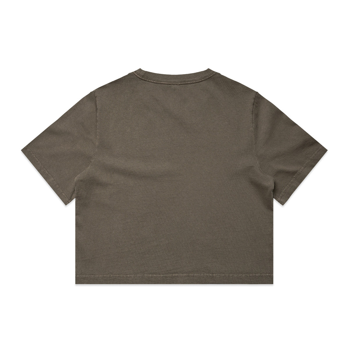 AS Colour Wo's Heavy Faded Crop Tee 4089 – Faded Brown - Back