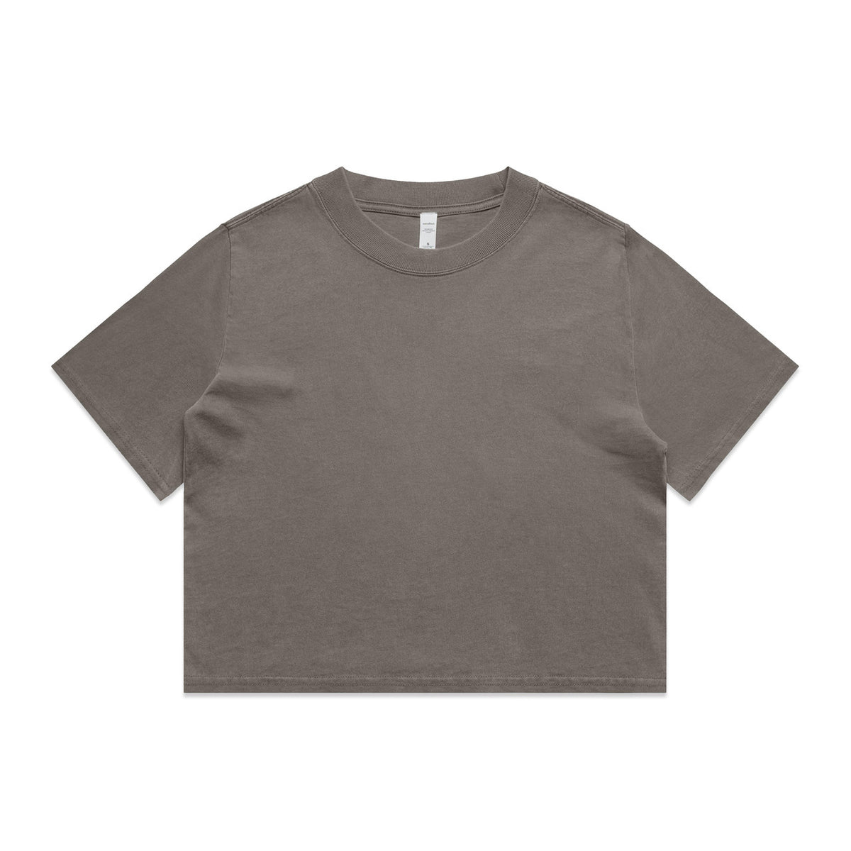 AS Colour Wo's Heavy Faded Crop Tee 4089 – Faded Grey