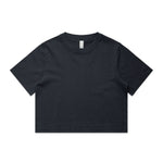 AS Colour Wo's Heavy Faded Crop Tee 4089 – Faded Ink Blue