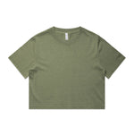 AS Colour Wo's Heavy Faded Crop Tee 4089 – Faded Olive