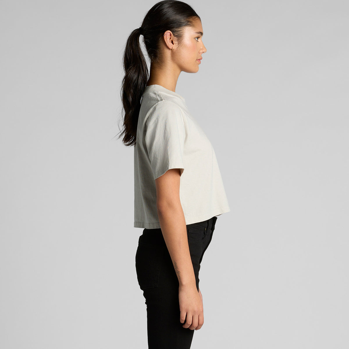 AS Colour Wo's Heavy Faded Crop Tee 4089 – Side