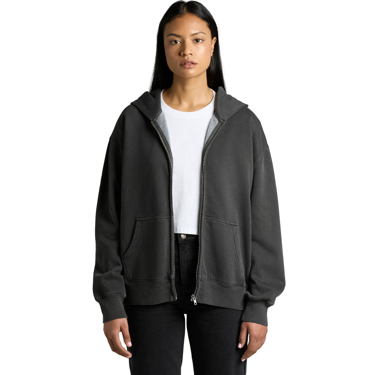 AS Colour Wo's Relax Faded Zip Hood 4170 – Front