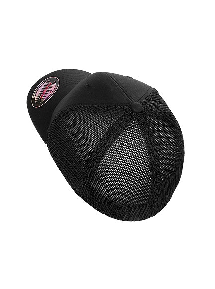 Flexfit Recycled Mesh 6511RM – Schwarz-Schwarz
