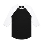 AS Colour Raglan Tee 5012 – Black/White