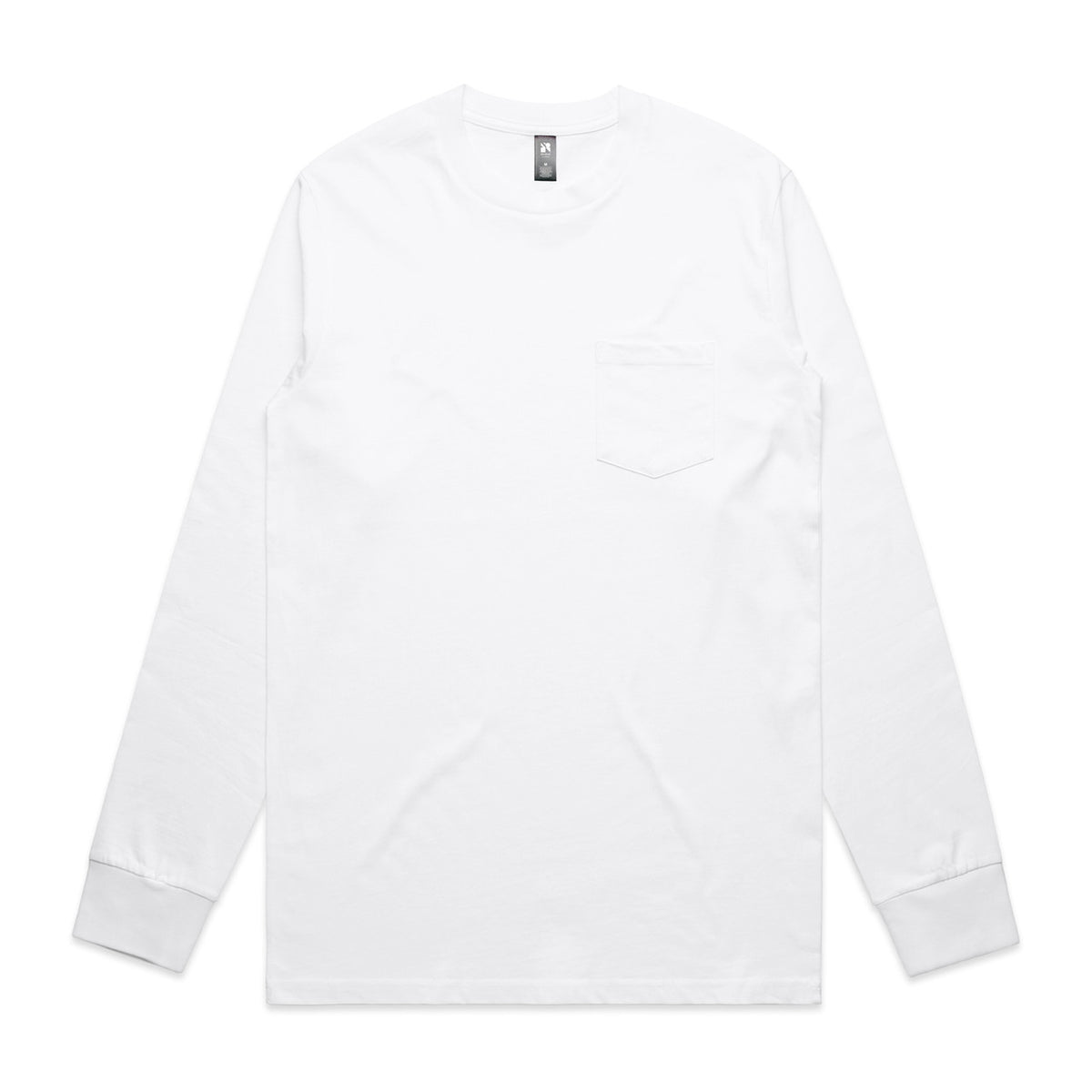 AS Colour Classic Pocket L/S Tee 5072 – White