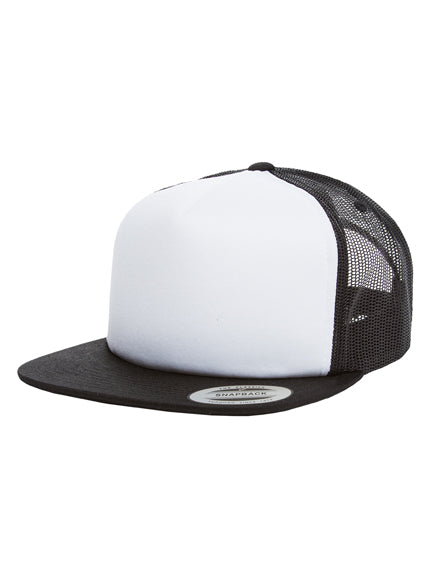 Yupoong Foam 6005FW – Weiß-Schwarz