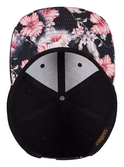 Yupoong Special Floral 6089F – Schwarz-Rot