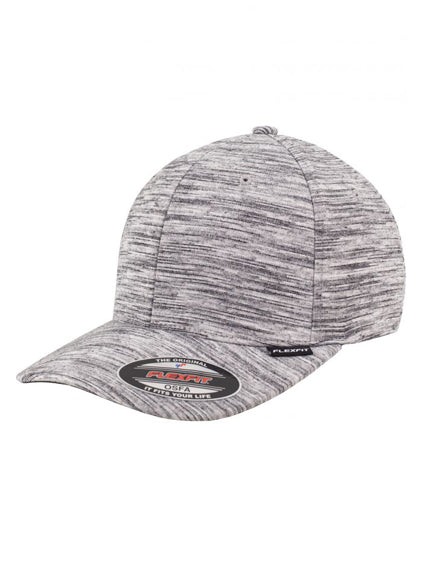 Flexfit Stripes Melange 6277SM – Heather Grau-Schwarz