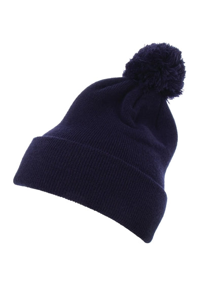 Yupoong Cuffed Pom Pom Knit 1501P – Navyblau