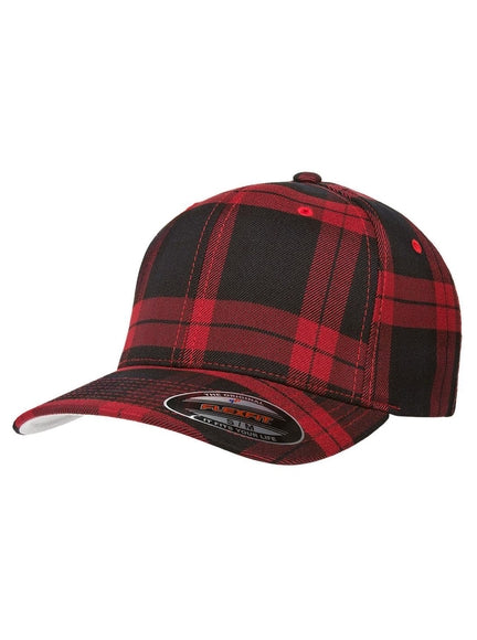 Flexfit Tartan 6197 – Schwarz-Rot