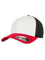 Flexfit 3-Tone 6277TT – Weiß-Rot