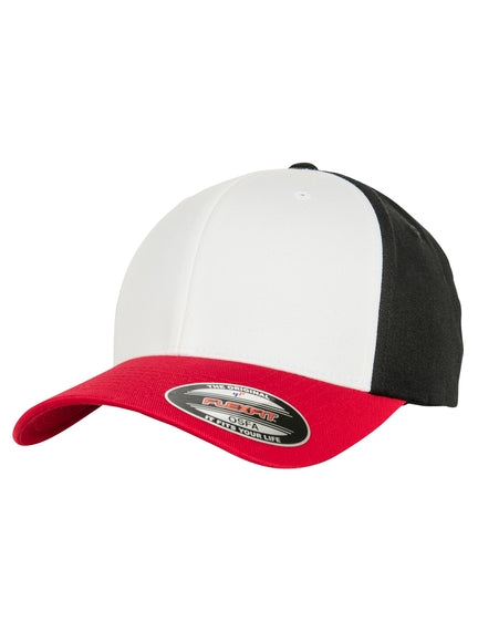 Flexfit 3-Tone 6277TT – Weiß-Rot