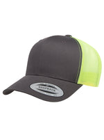 Yupoong Retro 6606T – Grau-Neongelb