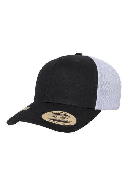 Yupoong Classic RECYCLED Retro 6606RT – Schwarz-Weiß