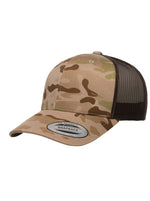 Yupoong Retro Multicam 6606MC – Camouflage Wüste-Schwarz