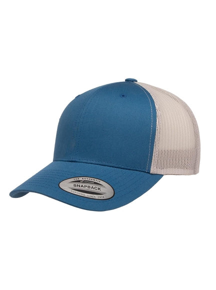 Yupoong Retro 6606T – Blau-Silber
