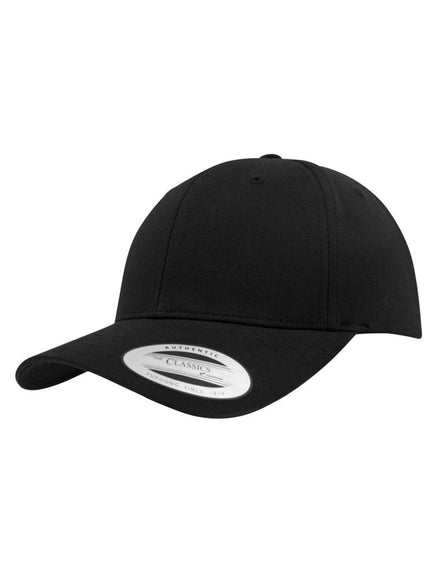Yupoong Curved Classic Snapback 7706 – Schwarz