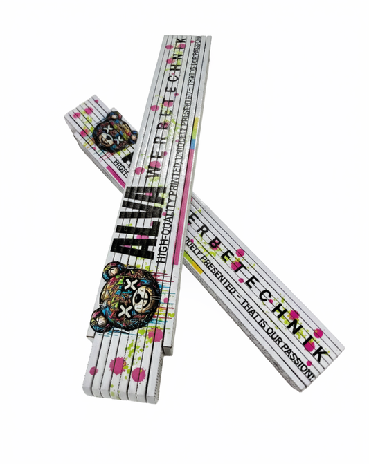 ADGA 250 Plus Zollstock mit Logo-Druck – 2m Buchenholz Einseitigerdruck