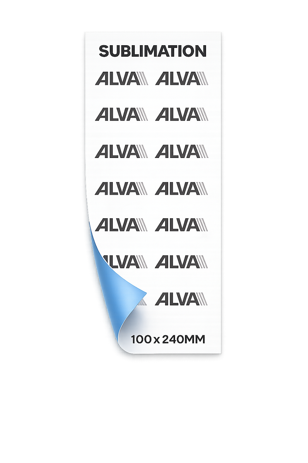Sublimation Transfer 100 × 240 mm – perfekt für Tassen Logos &amp; Schriftzüge