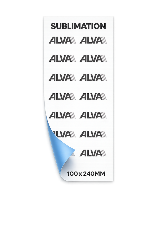 Sublimation Transfer 100 × 240 mm – perfekt für Tassen Logos &amp; Schriftzüge