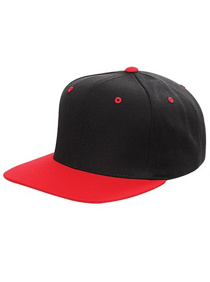 Yupoong 2 Tone 6089MT – Schwarz-Rot