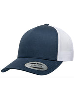 Yupoong Retro 5 Panel 6506T – Navyblau-Weiß
