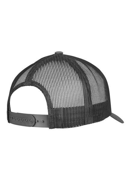 Yupoong Retro 5 Panel 6506 – Dunkelgrau-Schwarz