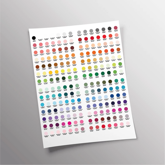 DTF - Farbkarte CMYK Klein - Alva Werbetechnik