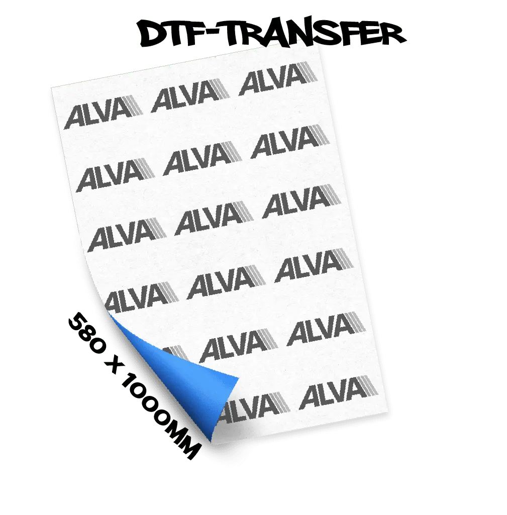 DTF Transfer Meterware 580x1000mm - Alva Werbetechnik
