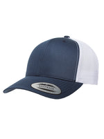 Yupoong Retro 6606T – Navyblau-Weiß