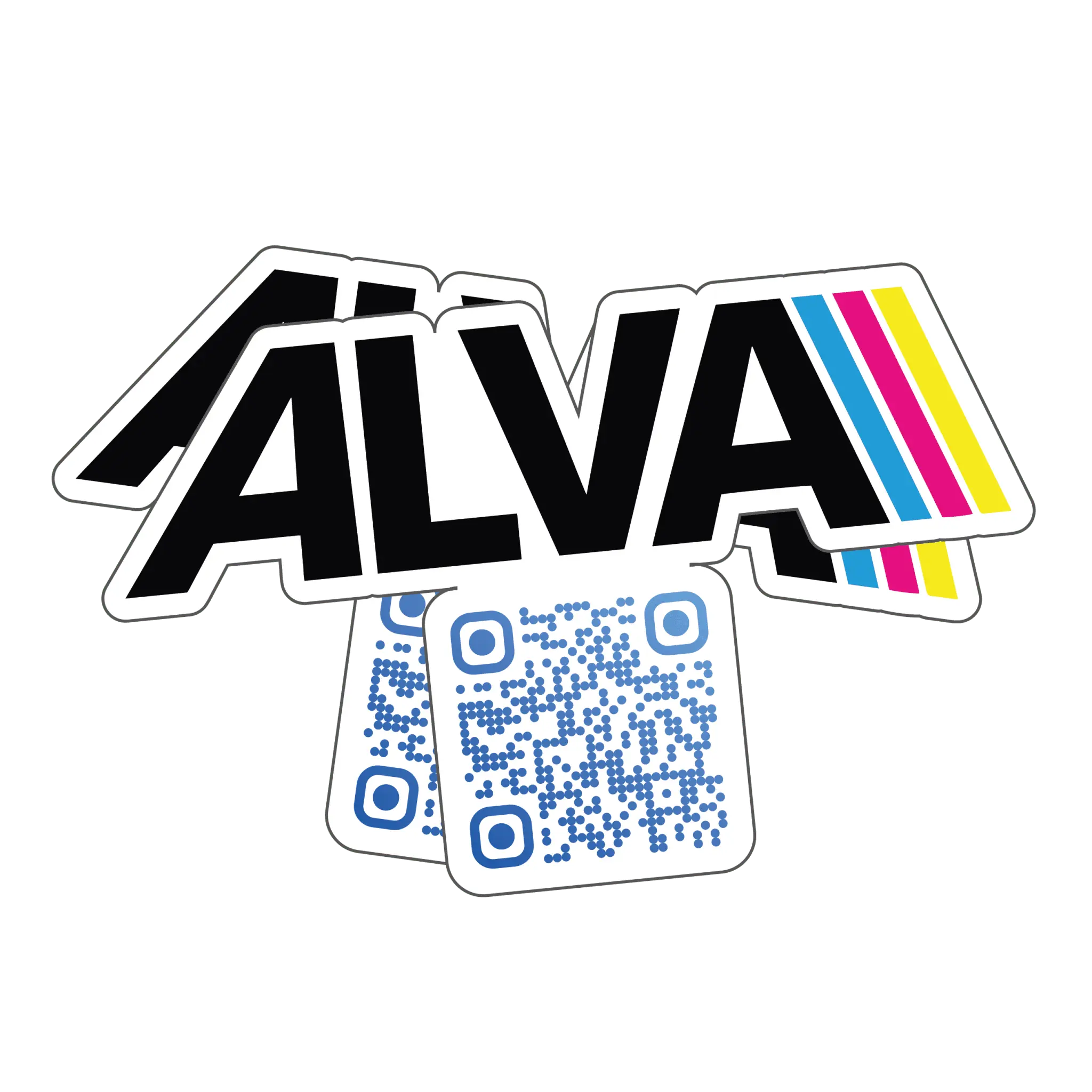 QR Code Aufkleber - Alva Werbetechnik
