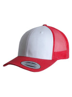 Yupoong Retro 6606CF – Weiß-Rot