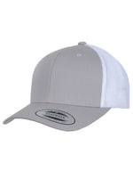Yupoong Retro 6606T – Silber-Weiß